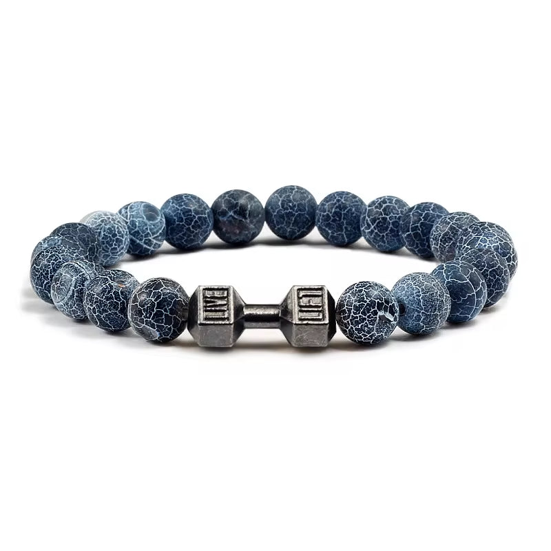 Volcanic Stone Dumbbell Bracelet