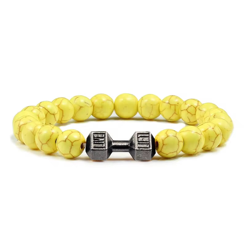 Volcanic Stone Dumbbell Bracelet