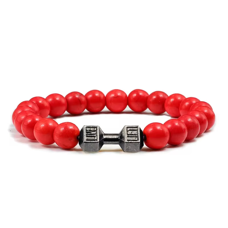 Volcanic Stone Dumbbell Bracelet